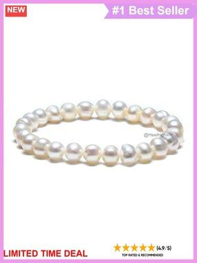 Freshwater Pearl Stretch Bracelet Stackable Women's Jewelry Gift